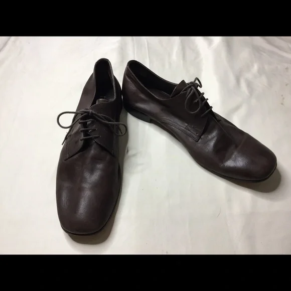 Prada | Shoes | Prada Mens Lace Up Brown Leather Oxfords 